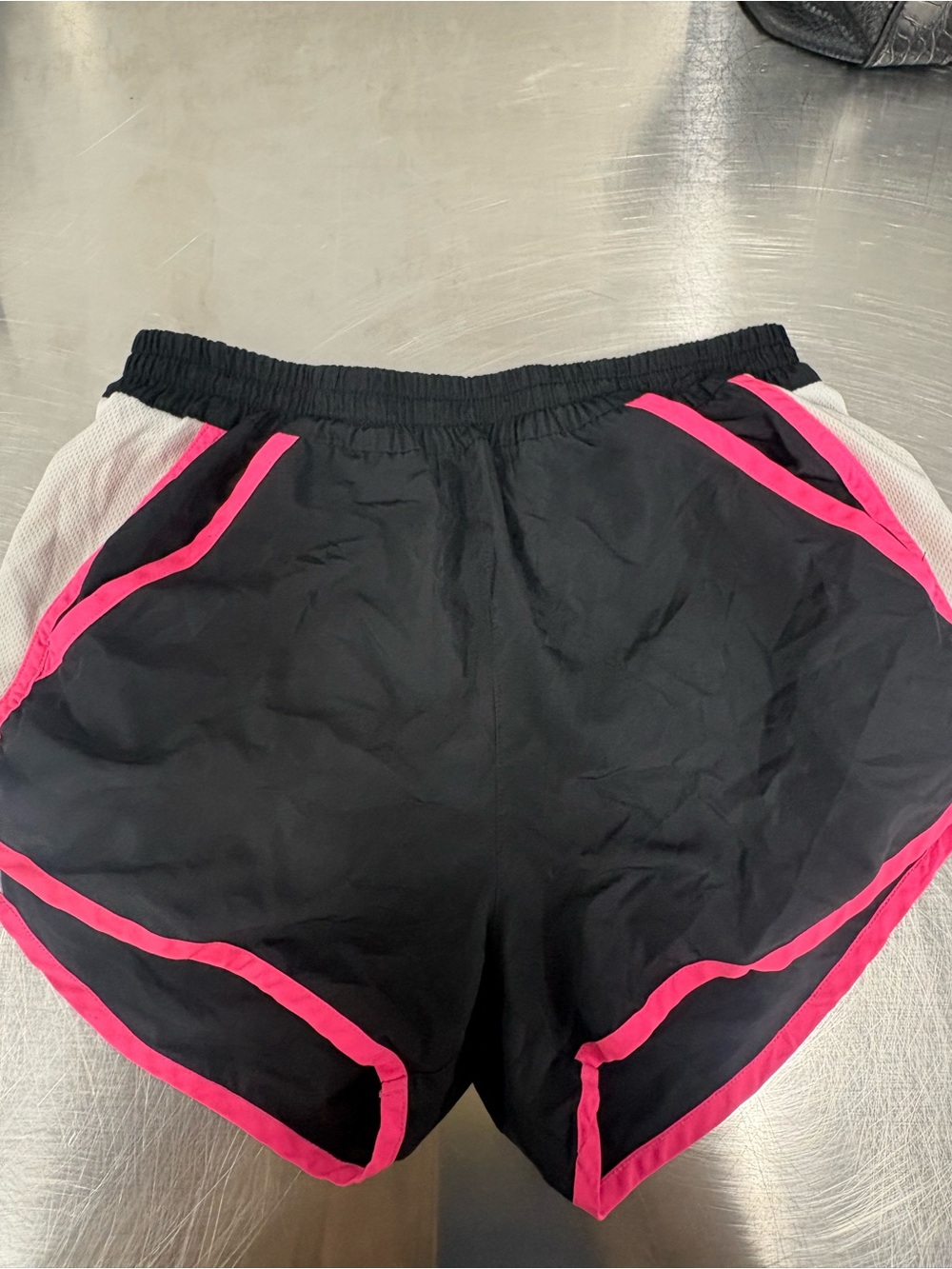 Zone Pro Black Athletic Shorts with Pink Trim